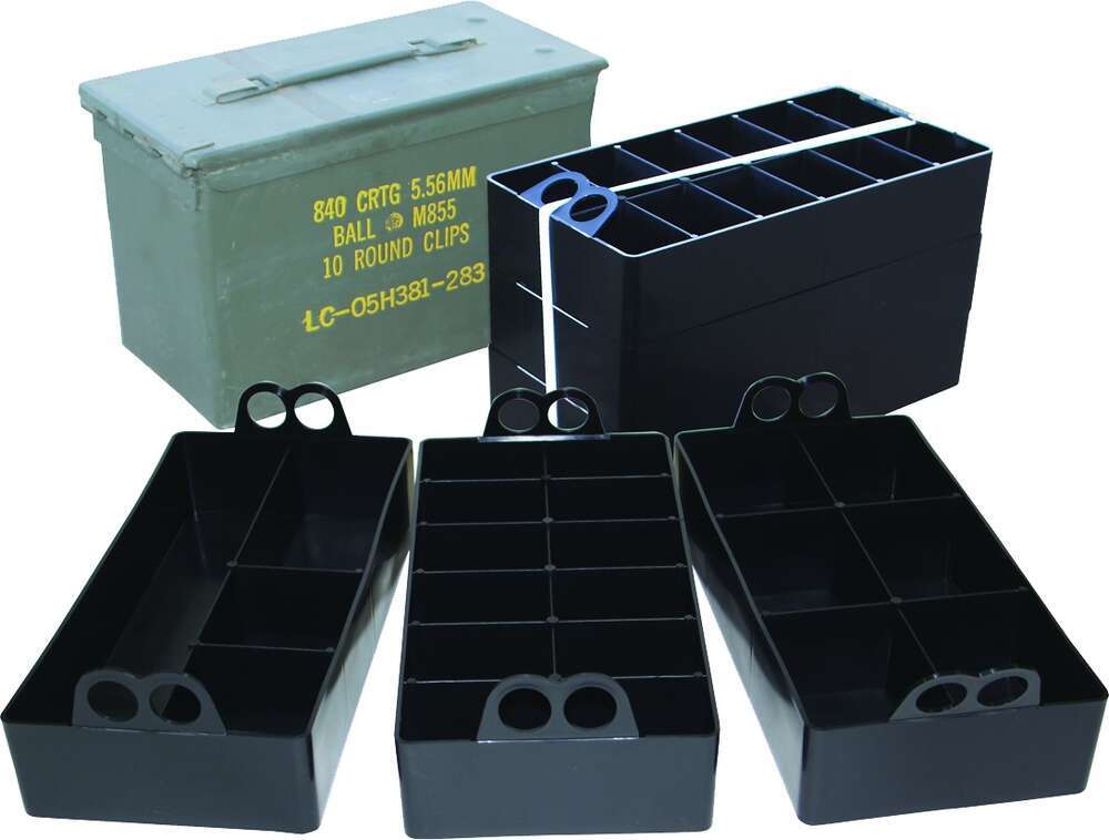 Misc. Accessories MTM Case Gard Ready Series MTM AMMO CAN ORGANIZER INSERT-3-PACK 22 COMPARTMENTS BLACK